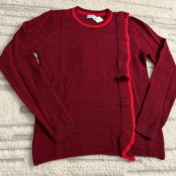 NWT Burgundy Fine Gauge Sweater - Picture 3 of 7